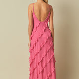 Slip Ruffled Dress
