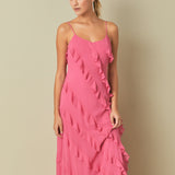Slip Ruffled Dress