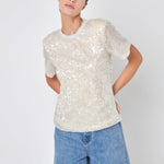 GREY LAB-Sequin Open Back Top-TOPS available at Objectrare