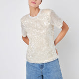 GREY LAB-Sequin Open Back Top-TOPS available at Objectrare