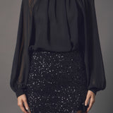 Sheer Balloon Bodysuit