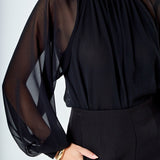 Sheer Balloon Bodysuit