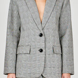 Oversized Plaid Bazer