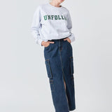 Letter Patch Sweatshirt