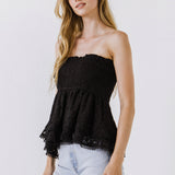 Strapless Tube Lace top