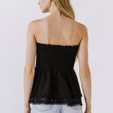 Strapless Tube Lace top