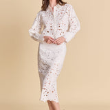 Lace Midi Skirt