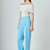 High-Waisted Suit Trousers