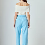 High-Waisted Suit Trousers