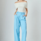 High-Waisted Suit Trousers