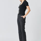 Shank Button Knit Top