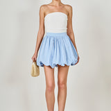 High Waisted Bubble Mini Skirt