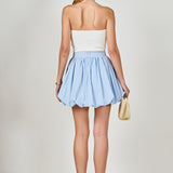 High Waisted Bubble Mini Skirt