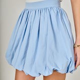 High Waisted Bubble Mini Skirt