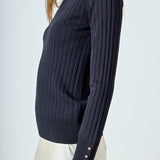 Lurex Buttoned Long Sleeve Top