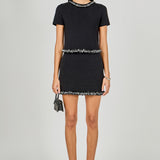Jewel Trim Knit mini Skirt