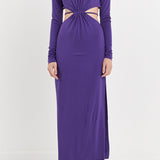 Long Sleeve Open-Back Maxi Dress - Final sale