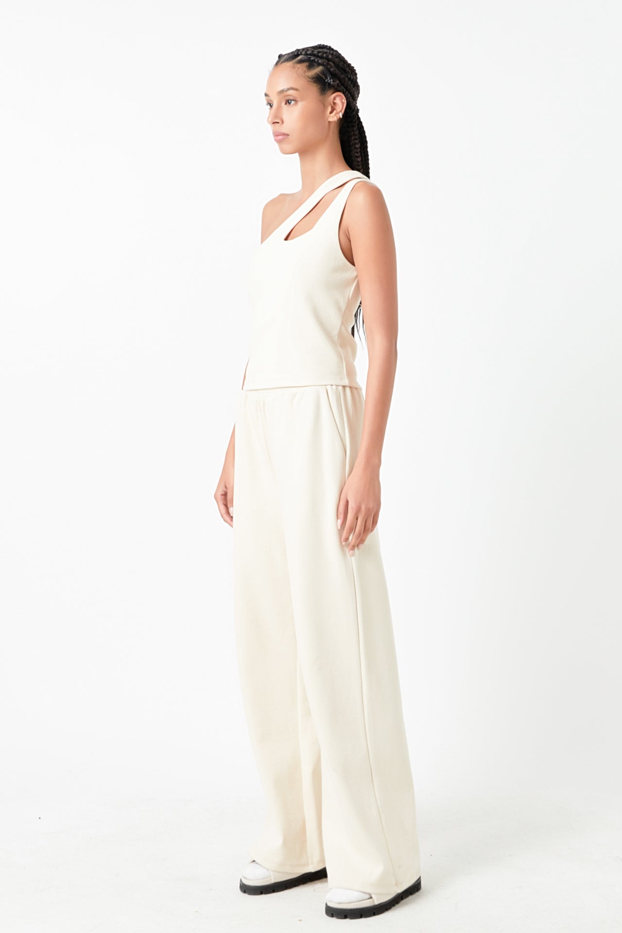 GREY LAB - Cut-Out Detail Tank Top - CAMI TOPS & TANK available at Objectrare