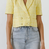 Cropped Tweed Jacket