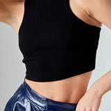 Cropped Racerback Tank