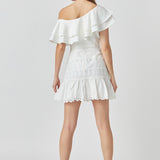 Ruffled One Shoulder Top