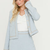 Chain-Trimmed Jacket