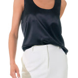 Satin Sleeveless Top