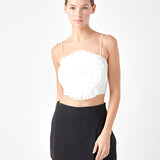 Organza Flower Top
