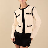 Kelly Long Sleeve Braided Knit Jacket