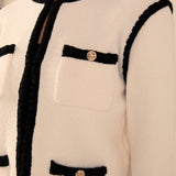 Kelly Long Sleeve Braided Knit Jacket