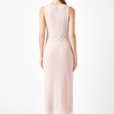 Rhinestone Mesh Midi Dress