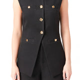 Gold Pointed Long Vest