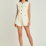 Gold Pointed Long Vest