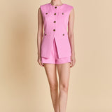 Gold Pointed Long Vest