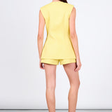 Gold Pointed Long Vest