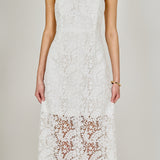 Lace Halter Midi Dress