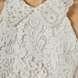 Lace Halter Midi Dress