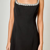 Alessia Rhinestone Tape Mini Dress