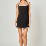 Alessia Rhinestone Tape Mini Dress