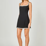 Alessia Rhinestone Tape Mini Dress