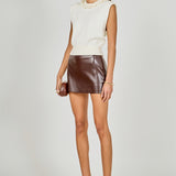 Gia Knitted Chain Detail Sleeveless Top