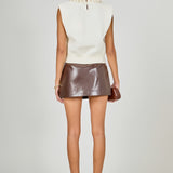 Gia Knitted Chain Detail Sleeveless Top