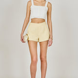 Flower and Pearl Trim Knit Top
