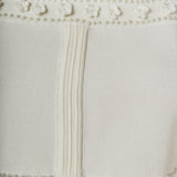 Flower and Pearl Trim Knit Top