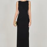 Hip Cut Out Maxi Dress