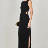 Hip Cut Out Maxi Dress