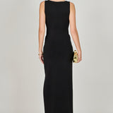 Hip Cut Out Maxi Dress