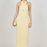 Stretchy Halter Neck Midi Dress