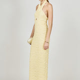 Stretchy Halter Neck Midi Dress