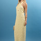 Stretchy Halter Neck Midi Dress